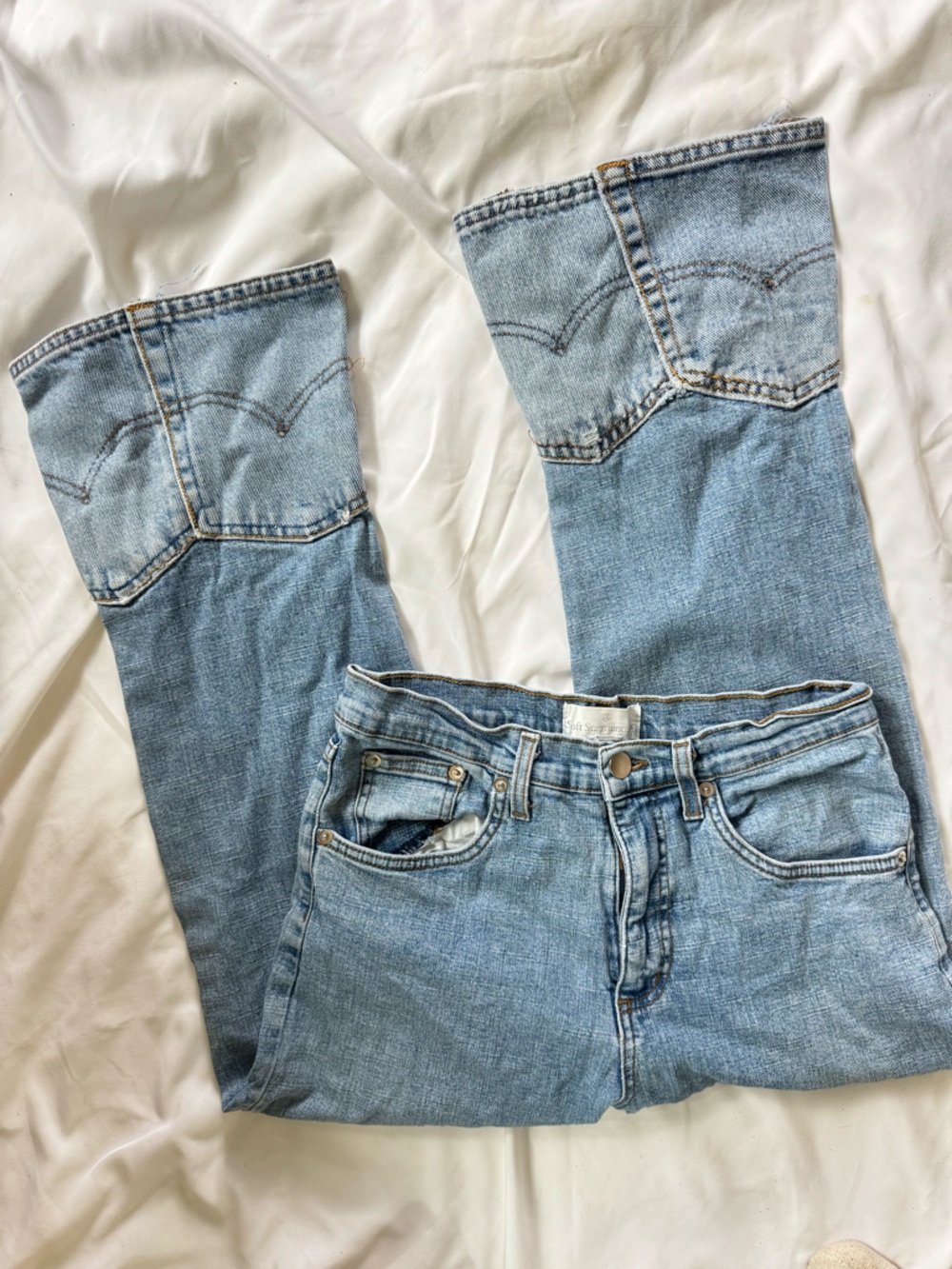 Soft Surroundings Light Blue Denim Flare Jeans
